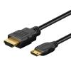 GOOBAY καλώδιο mini HDMI σε HDMI 74088 με Ethernet, 4K/60Hz, 10.2 Gbps, 5m, μαύρο | Καλώδια - Αντάπτορες | elabstore.gr