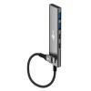 GOOBAY USB hub 76563, 4x θυρών, USB 3.2, 5Gbps, USB-C σύνδεση, γκρι | Συνοδευτικά PC | elabstore.gr