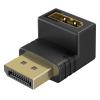 GOOBAY αντάπτορας DisplayPort 77129, 8K/144Hz, γωνιακός, μαύρος | Καλώδια - Αντάπτορες | elabstore.gr