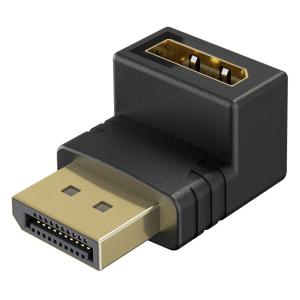 GOOBAY αντάπτορας DisplayPort 77129, 8K/144Hz, γωνιακός, μαύρος | Καλώδια - Αντάπτορες | elabstore.gr