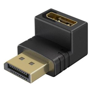 GOOBAY αντάπτορας DisplayPort 77130, 8K/144Hz, γωνιακός, μαύρος | Καλώδια - Αντάπτορες | elabstore.gr