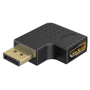 GOOBAY αντάπτορας DisplayPort 77132, 8K/144Hz, γωνιακός, μαύρος | Καλώδια - Αντάπτορες | elabstore.gr