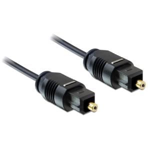 DELOCK καλώδιο ήχου Toslink 82879, gold plated, 2.2 mm, 1m, μαύρο | Καλώδια - Αντάπτορες | elabstore.gr