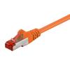 GOOBAY καλώδιο δικτύου 92457, CAT 6 S/FTP, copper, 250MHz, 0.15m, πορτοκαλί | Καλώδια - Αντάπτορες | elabstore.gr