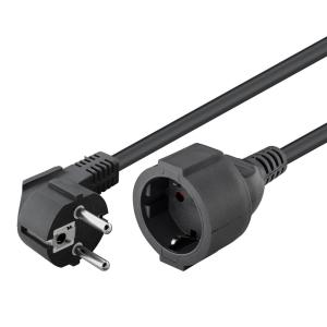 GOOBAY μπαλαντέζα προέκταση ρεύματος 93094, schuko, 3x 1.5mm², 5m, μαύρη | Τροφοδοσία Ρεύματος | elabstore.gr