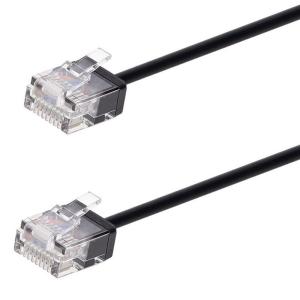 POWERTECH καλώδιο δικτύου CAB-N431, Cat 6A U/UTP, ultra slim, copper, 500MHz, 1m, μαύρο | Καλώδια - Αντάπτορες | elabstore.gr