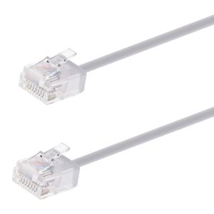 POWERTECH καλώδιο δικτύου CAB-N442, Cat 6A U/UTP, ultra slim, copper, 500MHz, 3m, γκρι | Καλώδια - Αντάπτορες | elabstore.gr