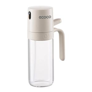 ECOCO γυάλινο δοχείο λαδιού E24235 με ψεκαστήρα, 250ml, γκρι | Οικιακά Είδη κουζίνας | elabstore.gr
