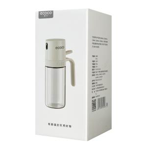 ECOCO γυάλινο δοχείο λαδιού E24235 με ψεκαστήρα, 250ml, γκρι | Οικιακά Είδη κουζίνας | elabstore.gr