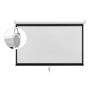 BRATECK οθόνη προβολής projector τοίχου/οροφής ESBA100, 221x124cm, 16:9/100", πτυσσόμενη | Εικόνα & Ήχος | elabstore.gr
