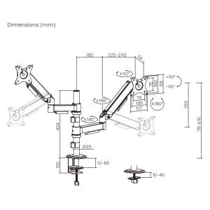 BRATECK βάση γραφείου για 2x οθόνες LDT97-C024PE, 17-32", έως 9kg | eLabstore.gr BRATECK βάση γραφείου για 2x οθόνες LDT97-C024PE, 17-32", έως 9kg | eLabstore.gr