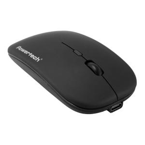 POWERTECH ασύρματο ποντίκι PT-1381, 2.4GHz & Bluetooth, έως 1600DPI, 500mAh, μαύρο | Συνοδευτικά PC | elabstore.gr