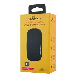 POWERTECH ασύρματο ποντίκι PT-1381, 2.4GHz & Bluetooth, έως 1600DPI, 500mAh, μαύρο | eLabstore.gr POWERTECH ασύρματο ποντίκι PT-1381, 2.4GHz & Bluetooth, έως 1600DPI, 500mAh, μαύρο | Συνοδευτικά PC | elabstore.gr