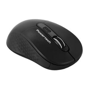 POWERTECH ασύρματο ποντίκι PT-1466, USB δέκτης, έως 1600DPI, μαύρο | Συνοδευτικά PC | elabstore.gr