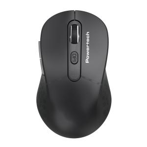 POWERTECH ασύρματο ποντίκι PT-1466, USB δέκτης, έως 1600DPI, μαύρο | Συνοδευτικά PC | elabstore.gr