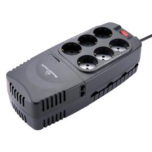 POWERTECH σταθεροποιητής ρεύματος PT-1496, 2000VA/1000W, 6x schuko | Τροφοδοσία Ρεύματος | elabstore.gr