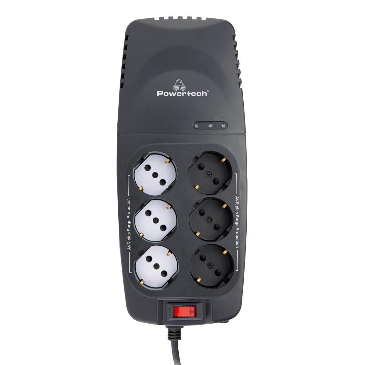 POWERTECH σταθεροποιητής ρεύματος PT-1496, 2000VA/1000W, 6x schuko | eLabstore.gr POWERTECH σταθεροποιητής ρεύματος PT-1496, 2000VA/1000W, 6x schuko | Τροφοδοσία Ρεύματος | elabstore.gr