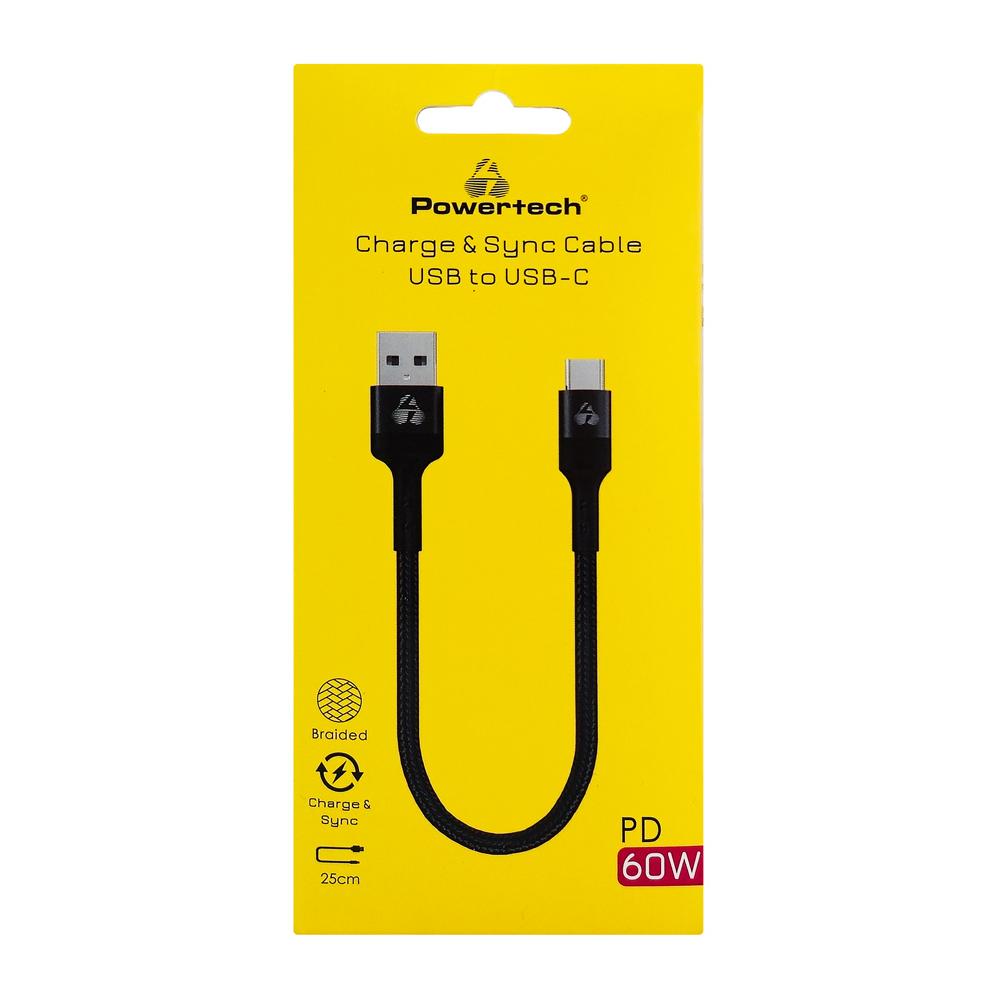 POWERTECH καλώδιο USB-C σε USB PTR-0166, 60W, 480Mbps, 25cm, μαύρο | eLabstore.gr POWERTECH καλώδιο USB-C σε USB PTR-0166, 60W, 480Mbps, 25cm, μαύρο | Καλώδια - Αντάπτορες | elabstore.gr