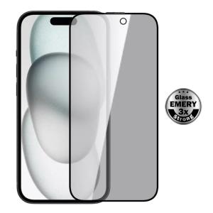 POWERTECH tempered glass Emery Private 5D TGC-0767 για iPhone 16, full glue | Αξεσουάρ κινητών | elabstore.gr