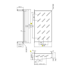 Ράφι Cantilever 2U Power On CS-2-250 Βάθους 250mm | Επαγγελματικός Εξοπλισμός | elabstore.gr