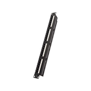 Patch Panel CAT6 24 Θέσεων 1U Power On PP-C6-U24 UTP με Βάση Στήριξης | Επαγγελματικός Εξοπλισμός | elabstore.gr