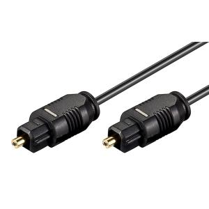 GOOBAY καλώδιο ήχου Toslink 50447, gold plated, 2.2mm, 2m, μαύρο | Καλώδια - Αντάπτορες | elabstore.gr