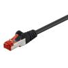 GOOBAY καλώδιο δικτύου 68693, CAT 6 S/FTP, copper, 250MHz, 1m, μαύρο | Καλώδια - Αντάπτορες | elabstore.gr
