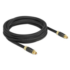 DELOCK καλώδιο ήχου Toslink 86594, gold plated, 3m, μαύρο | Καλώδια - Αντάπτορες | elabstore.gr