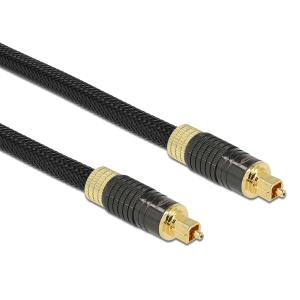 DELOCK καλώδιο ήχου Toslink 86594, gold plated, 3m, μαύρο | Καλώδια - Αντάπτορες | elabstore.gr