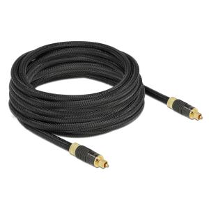 DELOCK καλώδιο ήχου Toslink 86595, gold plated, 5m, μαύρο | Καλώδια - Αντάπτορες | elabstore.gr