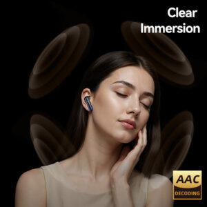USAMS earphones με θήκη φόρτισης E02, TWS, ANC & ENC, Φ10mm, 35/300mAh, μαύρα | Αξεσουάρ κινητών | elabstore.gr