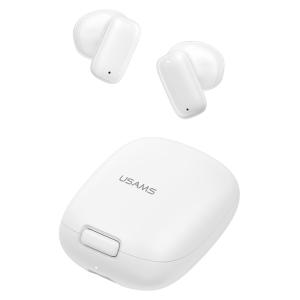 USAMS earphones με θήκη φόρτισης ID25, TWS, Φ13mm, 30/230mAh, λευκά | Αξεσουάρ κινητών | elabstore.gr