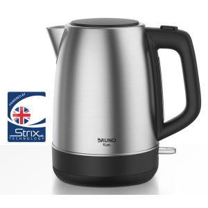 BRUNO BRN-0246 Βραστήρας νερού ανοξείδωτος 1.7L STRIX 2200W, Inox | Ηλεκτρικές συσκευές | elabstore.gr