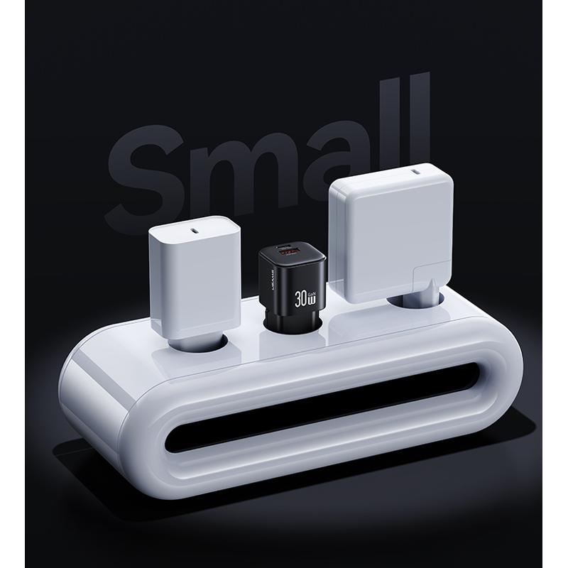 USAMS φορτιστής τοίχου CC263, USB & USB-C, 30W, GaN, λευκός | eLabstore.gr USAMS φορτιστής τοίχου CC263, USB & USB-C, 30W, GaN, λευκός | Αξεσουάρ κινητών | elabstore.gr