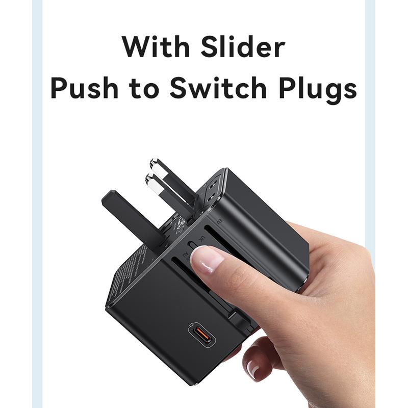 USAMS φορτιστής/αντάπτορας πρίζας CC309, USB & 2x USB-C, universal, 25W, μαύρος | eLabstore.gr USAMS φορτιστής/αντάπτορας πρίζας CC309, USB & 2x USB-C, universal, 25W, μαύρος | Αξεσουάρ κινητών | elabstore.gr