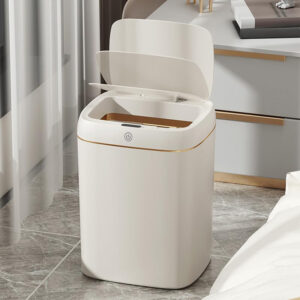 HOME USE κάδος απορριμμάτων HUH-0251 με φωτοκύτταρο, 9lt, λευκός | Οικιακός εξοπλισμός | elabstore.gr