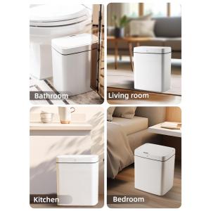 HOME USE κάδος απορριμμάτων HUH-0252 με φωτοκύτταρο, 11.5lt, λευκός | Οικιακός εξοπλισμός | elabstore.gr