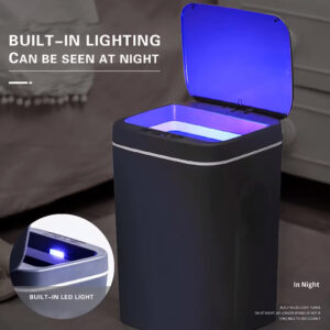 HOME USE κάδος απορριμμάτων HUH-0254 με φωτοκύτταρο, 10.5lt, γκρι | Οικιακός εξοπλισμός | elabstore.gr