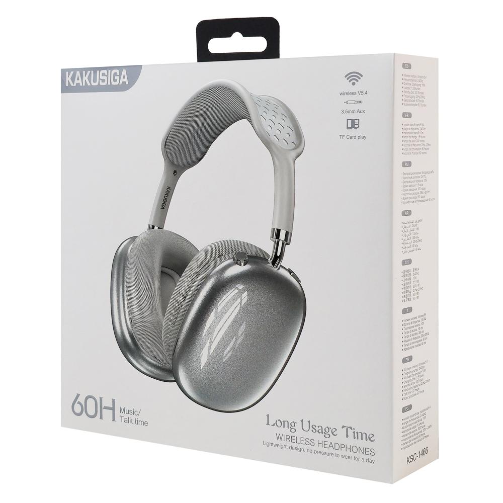 KAKUSIGA headphones KSC-1466, ασύρματα & ενσύρματα, micro SD, 40mm, 400mAh, ασημί | eLabstore.gr KAKUSIGA headphones KSC-1466, ασύρματα & ενσύρματα, micro SD, 40mm, 400mAh, ασημί | Αξεσουάρ κινητών | elabstore.gr