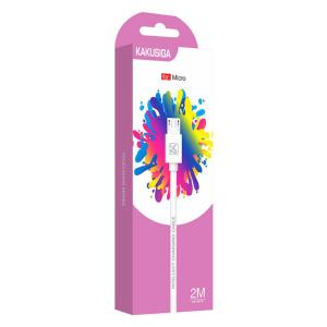 KAKUSIGA καλώδιο micro USB σε USB KSC-332, 2.4A, 480Mbps, 2m, λευκό | Καλώδια - Αντάπτορες | elabstore.gr