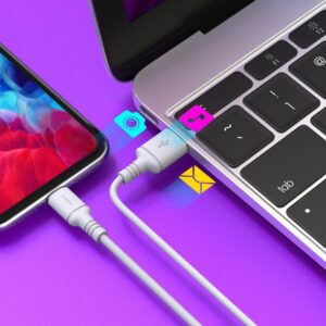 KAKUSIGA καλώδιο USB-C σε USB KSC-421, 2.8A, 480Mbps, 2m, λευκό | Καλώδια - Αντάπτορες | elabstore.gr