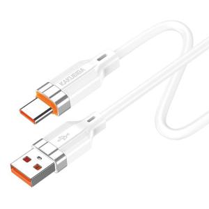 KAKUSIGA καλώδιο USB-C σε USB KSC-995, σιλικόνης, 5A, 480Mbps, 1m, λευκό | Καλώδια - Αντάπτορες | elabstore.gr