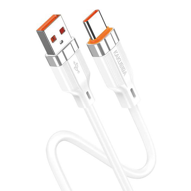 KAKUSIGA καλώδιο USB-C σε USB KSC-995, σιλικόνης, 5A, 480Mbps, 1m, λευκό | eLabstore.gr KAKUSIGA καλώδιο USB-C σε USB KSC-995, σιλικόνης, 5A, 480Mbps, 1m, λευκό | Καλώδια - Αντάπτορες | elabstore.gr