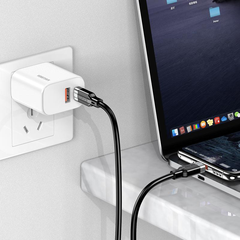KAKUSIGA καλώδιο USB-C σε USB-C KSC-995, σιλικόνης, 100W, 480Mbps, 1m, λευκό | eLabstore.gr KAKUSIGA καλώδιο USB-C σε USB-C KSC-995, σιλικόνης, 100W, 480Mbps, 1m, λευκό | Καλώδια - Αντάπτορες | elabstore.gr