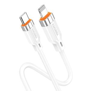 KAKUSIGA καλώδιο Lightning σε USB-C KSC-995, σιλικόνης, 30W, 480Mbps, 1m, λευκό | Καλώδια - Αντάπτορες | elabstore.gr