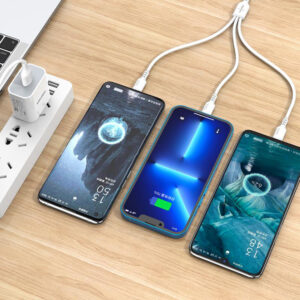 KAKUSIGA καλώδιο USB σε USB-C/Lightning/Micro USB KSC-997, 5A, 1.2m, λευκό | Καλώδια - Αντάπτορες | elabstore.gr
