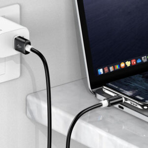 KAKUSIGA καλώδιο USB-C σε USB KSC-998, σιλικόνης, 5A, 480Mbps, 1m, μαύρο | Καλώδια - Αντάπτορες | elabstore.gr