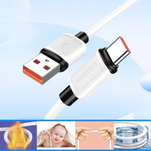 KAKUSIGA καλώδιο USB-C σε USB KSC-998, σιλικόνης, 5A, 480Mbps, 1m, μαύρο | Καλώδια - Αντάπτορες | elabstore.gr
