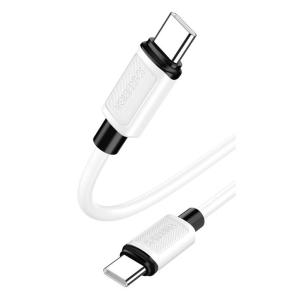 KAKUSIGA καλώδιο USB-C σε USB-C KSC-998, σιλικόνης, 100W, 480Mbps, 1m, λευκό | Καλώδια - Αντάπτορες | elabstore.gr