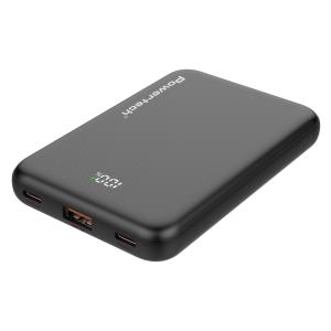 POWERTECH power bank PT-1502 με οθόνη, 10000mAh, 22.5W, μαύρο | Αξεσουάρ κινητών | elabstore.gr